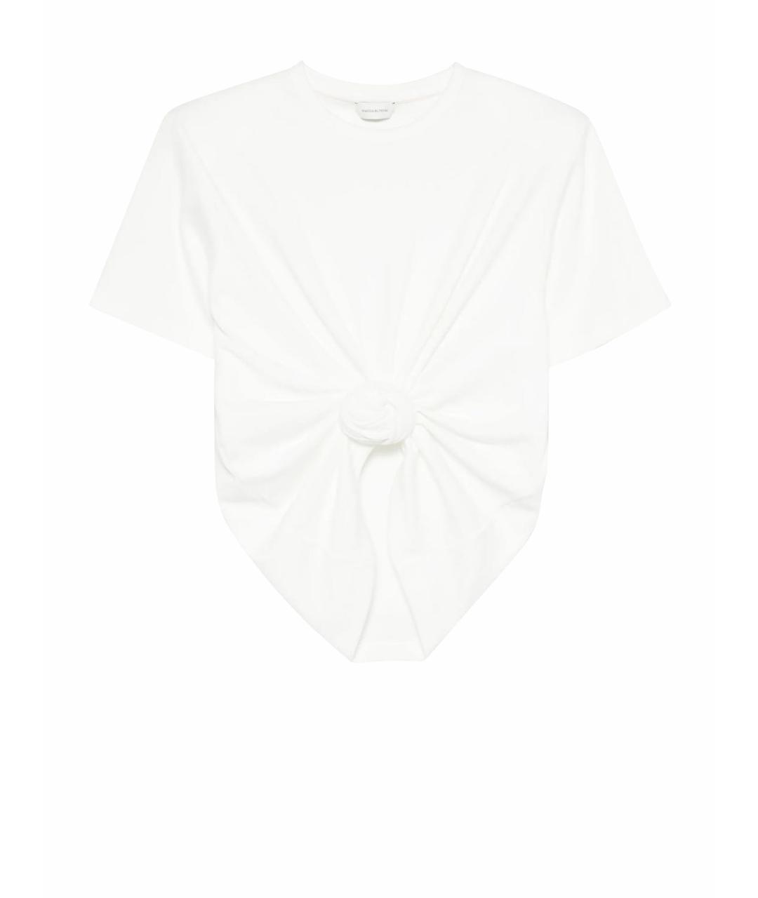 MAGDA BUTRYM Белая хлопковая футболка, фото 1