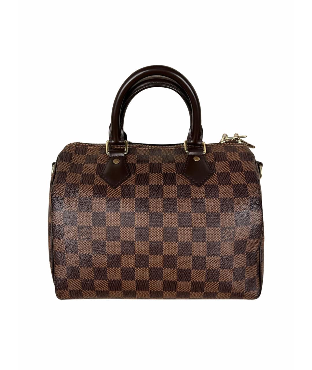 LOUIS VUITTON Коричневая кожаная сумка с короткими ручками, фото 1