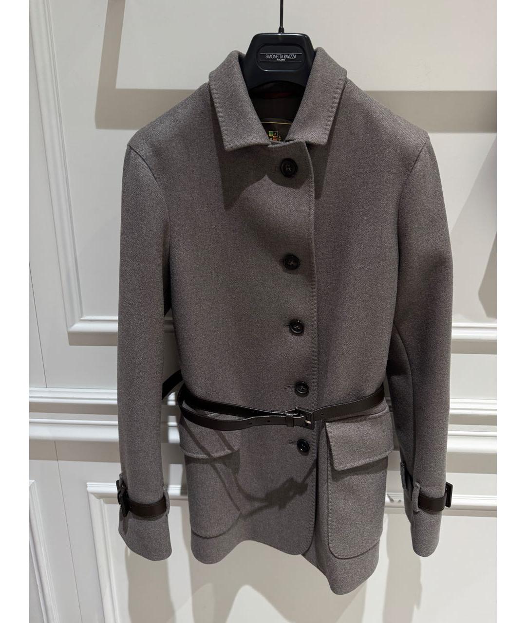 LORO PIANA Серое кашемировое пальто, фото 3
