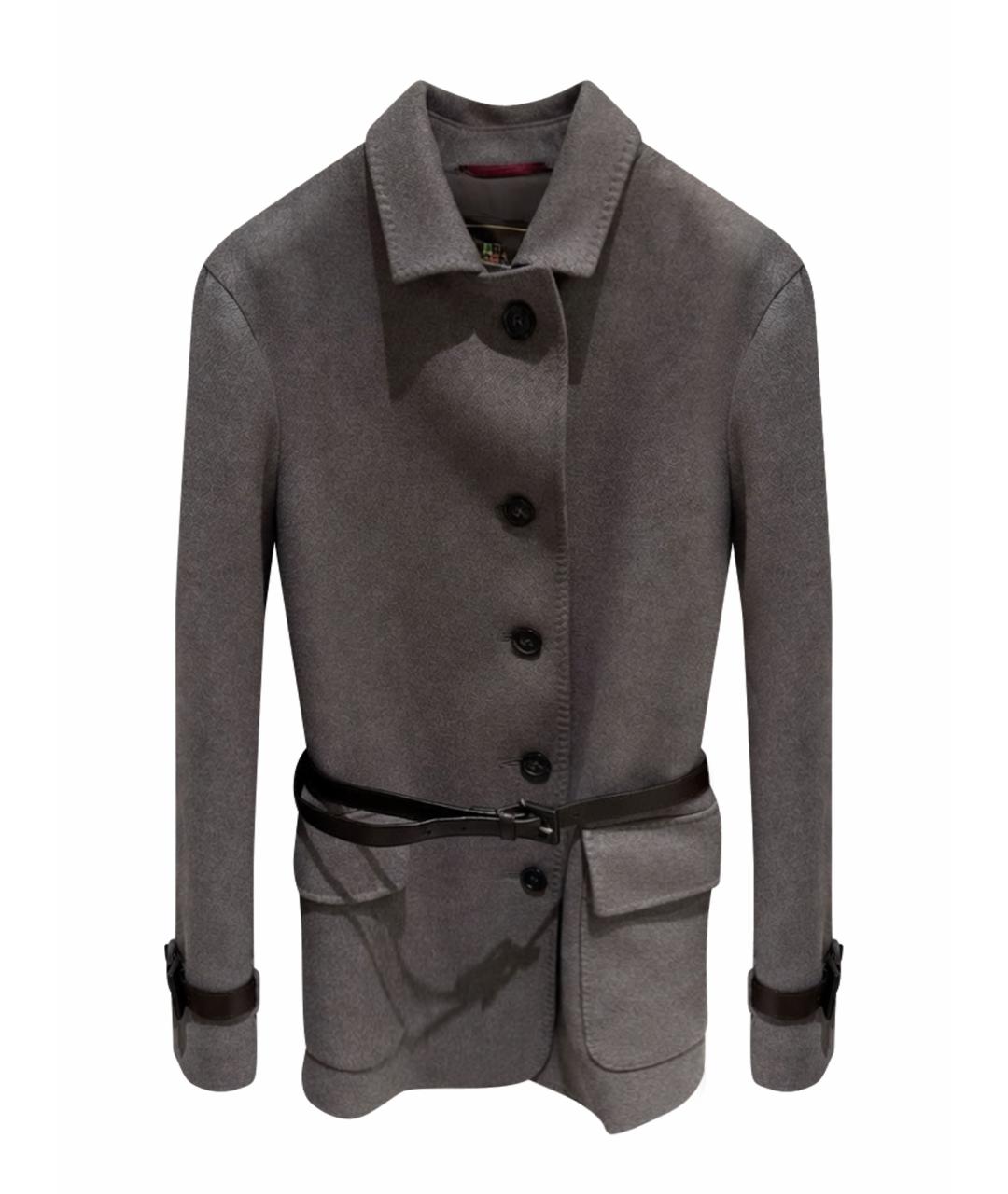 LORO PIANA Серое кашемировое пальто, фото 1