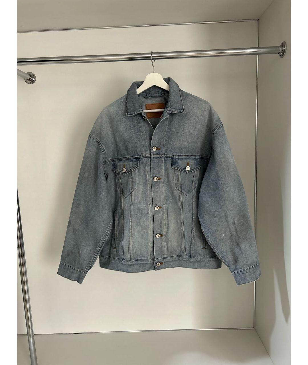 BALENCIAGA Голубой деним жакет/пиджак, фото 9