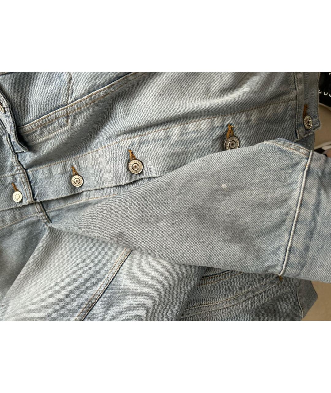 BALENCIAGA Голубой деним жакет/пиджак, фото 6