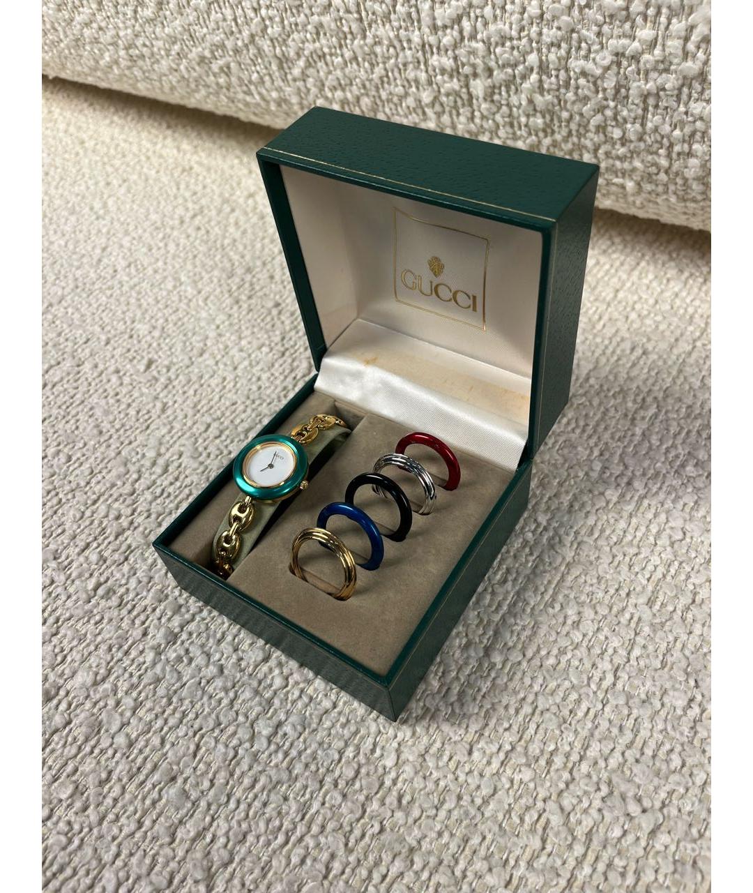 GUCCI Золотые позолоченные часы, фото 3