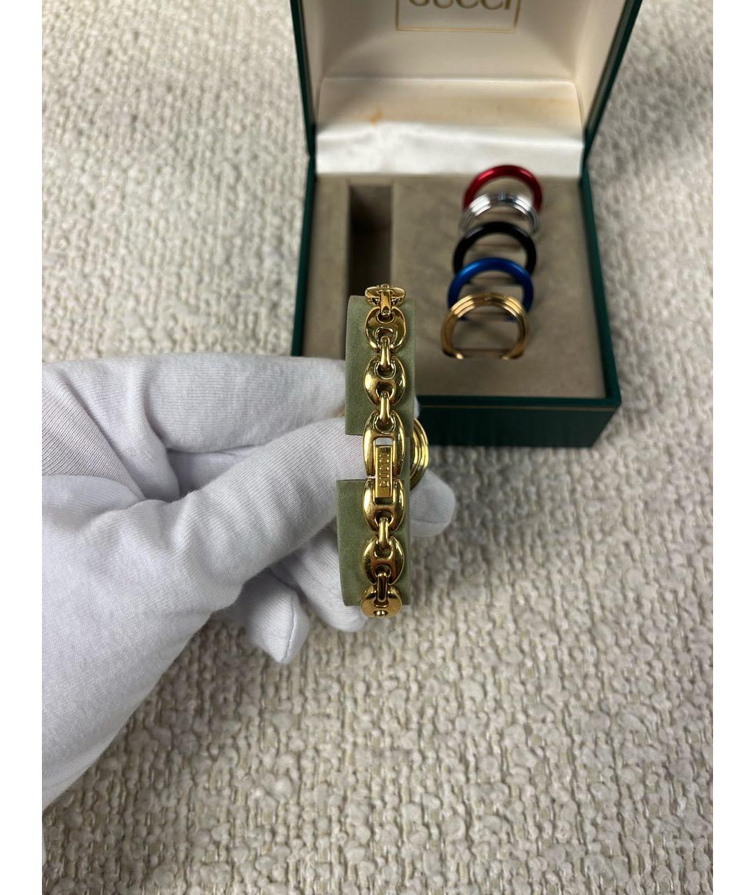 GUCCI Золотые позолоченные часы, фото 4