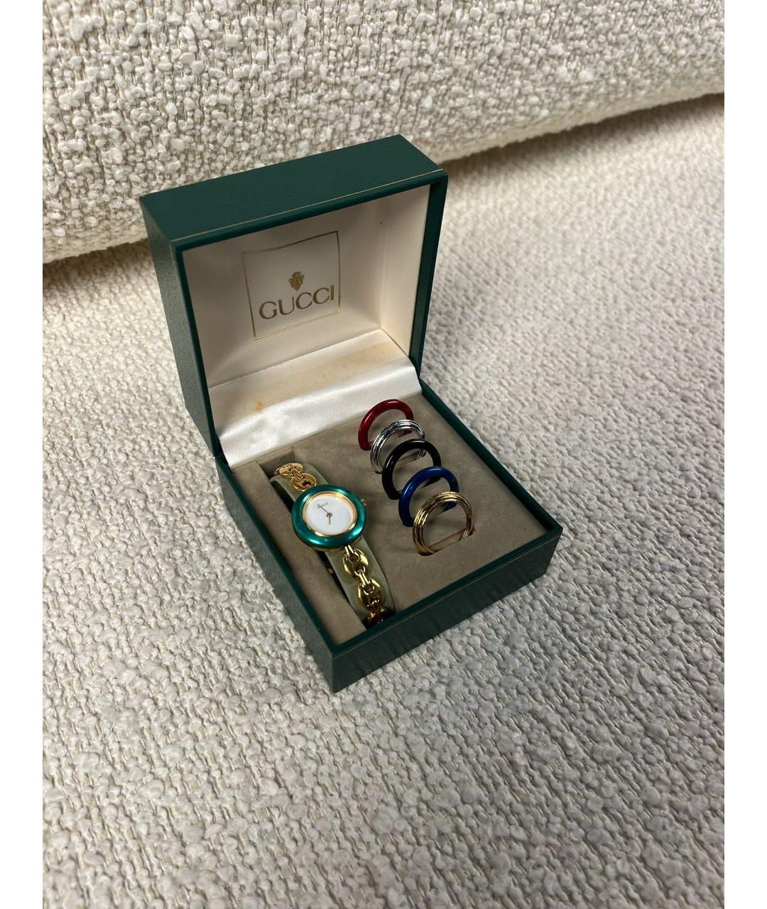 GUCCI Золотые позолоченные часы, фото 2