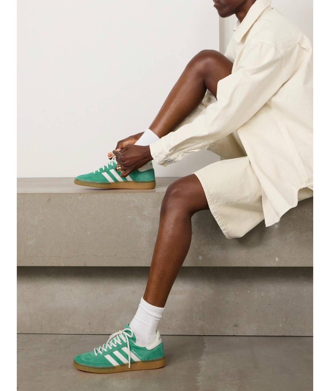 SPORTY AND RICH Зеленые замшевые кеды, фото 4