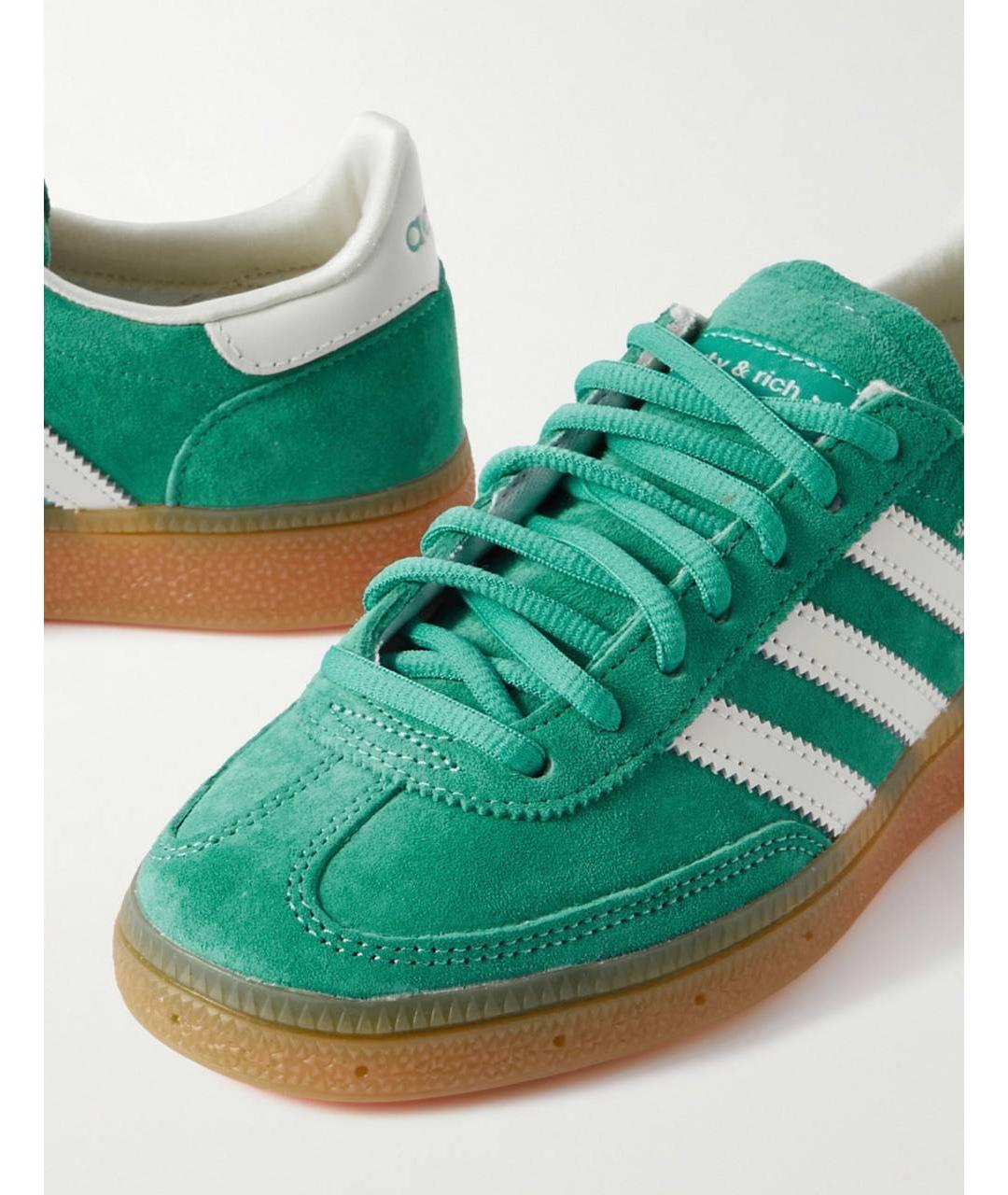 SPORTY AND RICH Зеленые замшевые кеды, фото 3