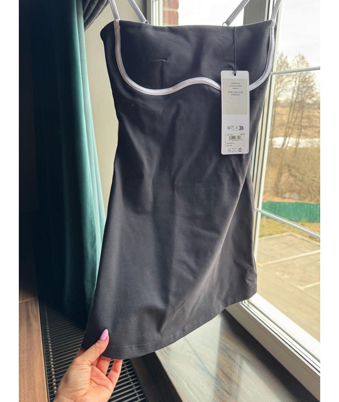 ALO YOGA Черный хлопко-эластановый спортивные костюмы, фото 4