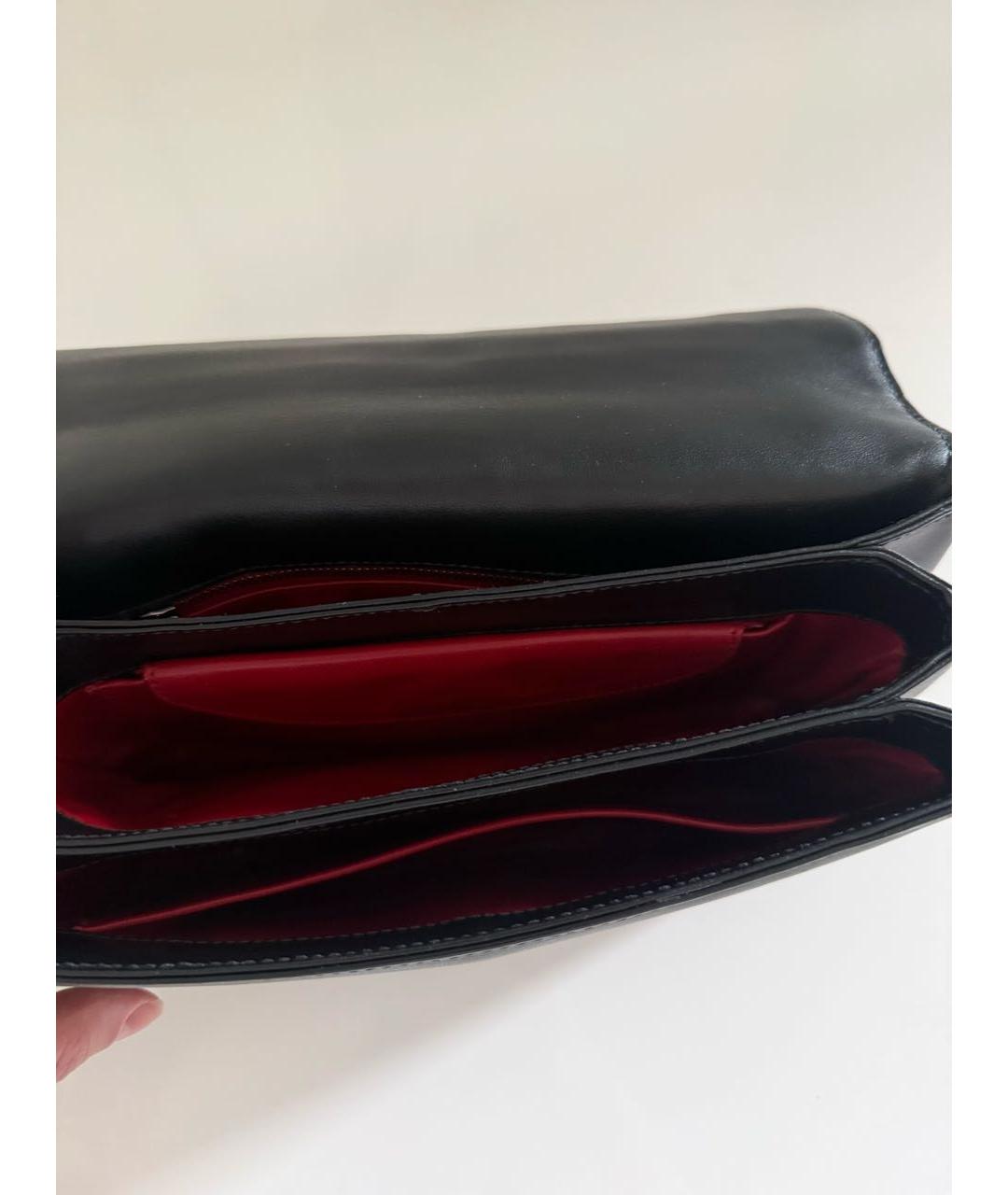 PRADA Черная кожаная сумка через плечо, фото 4