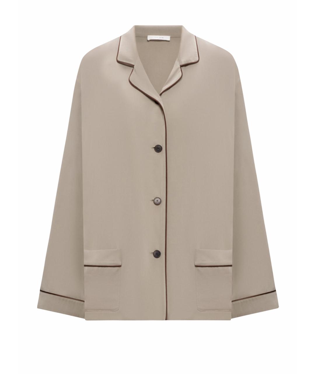 THE ROW Серый шелковый костюм с брюками, фото 1