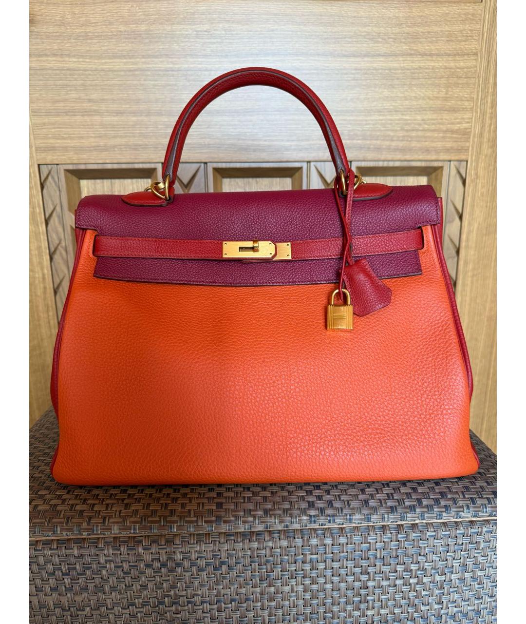 HERMES Мульти кожаная сумка с короткими ручками, фото 9