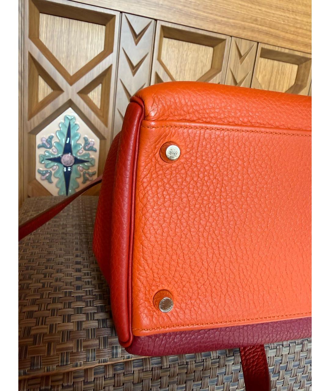 HERMES Мульти кожаная сумка с короткими ручками, фото 5