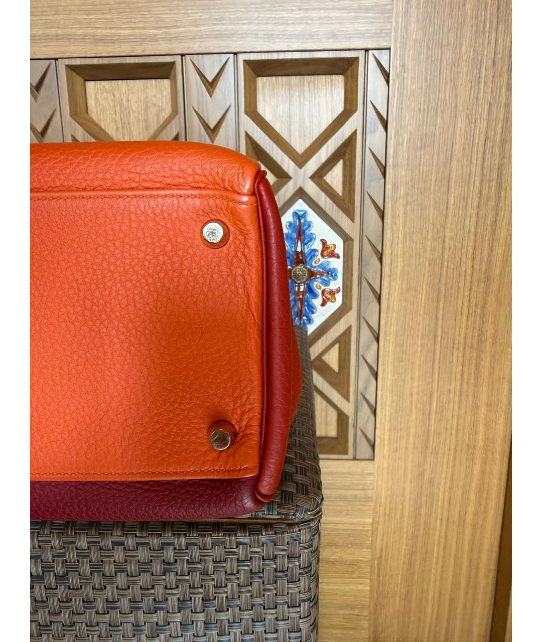 HERMES Мульти кожаная сумка с короткими ручками, фото 6