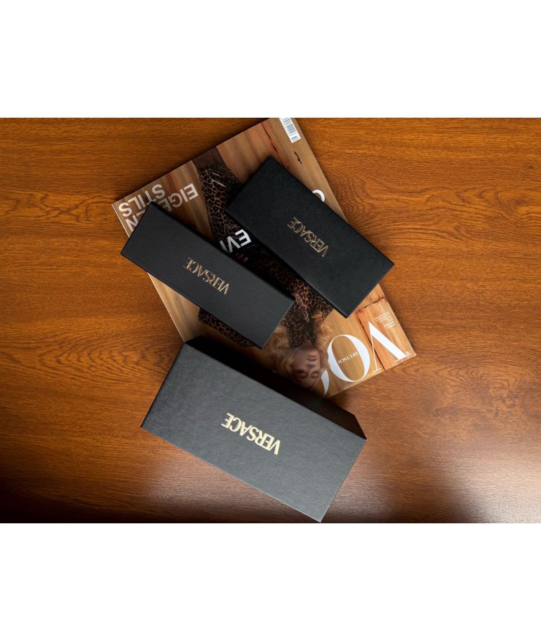 VERSACE Черные солнцезащитные очки, фото 8