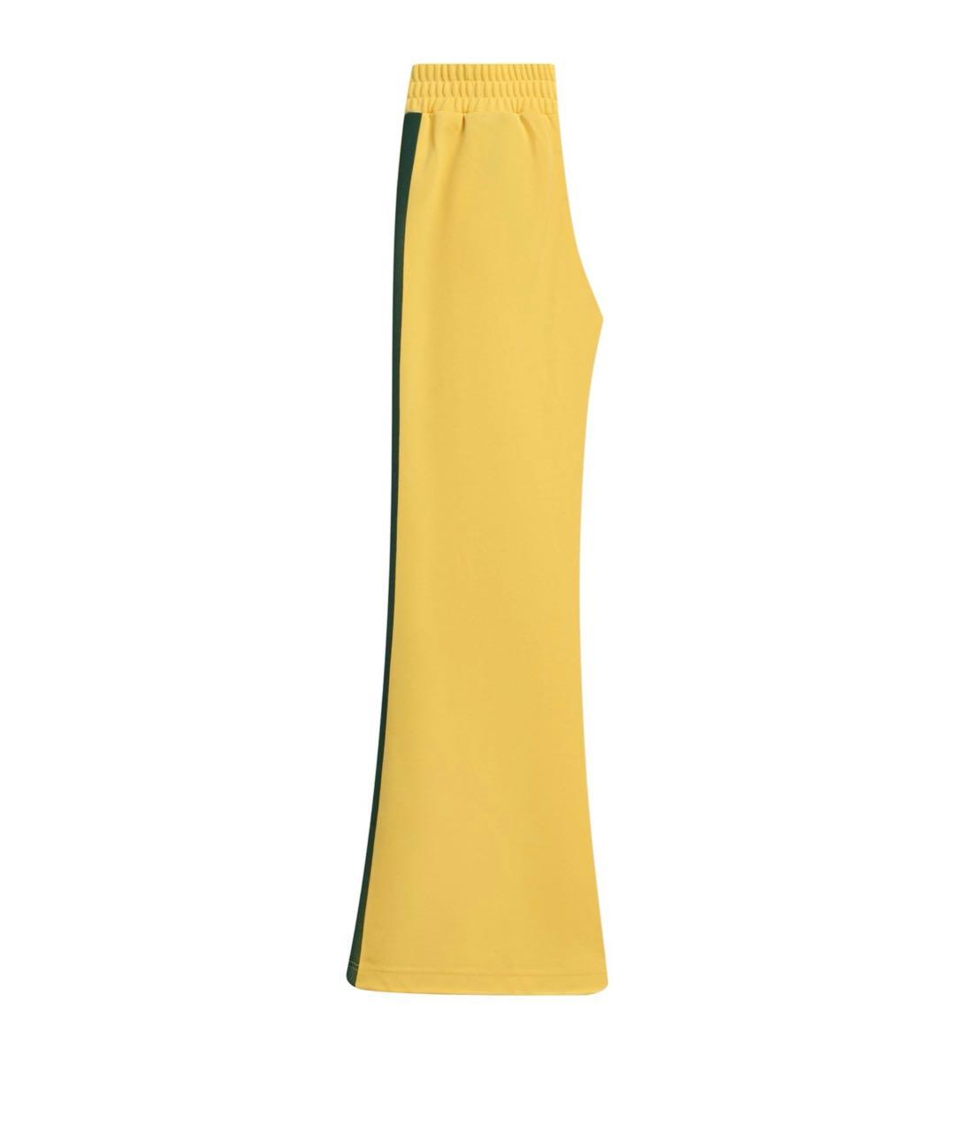 PALM ANGELS Желтые полиэстеровые спортивные брюки и шорты, фото 2