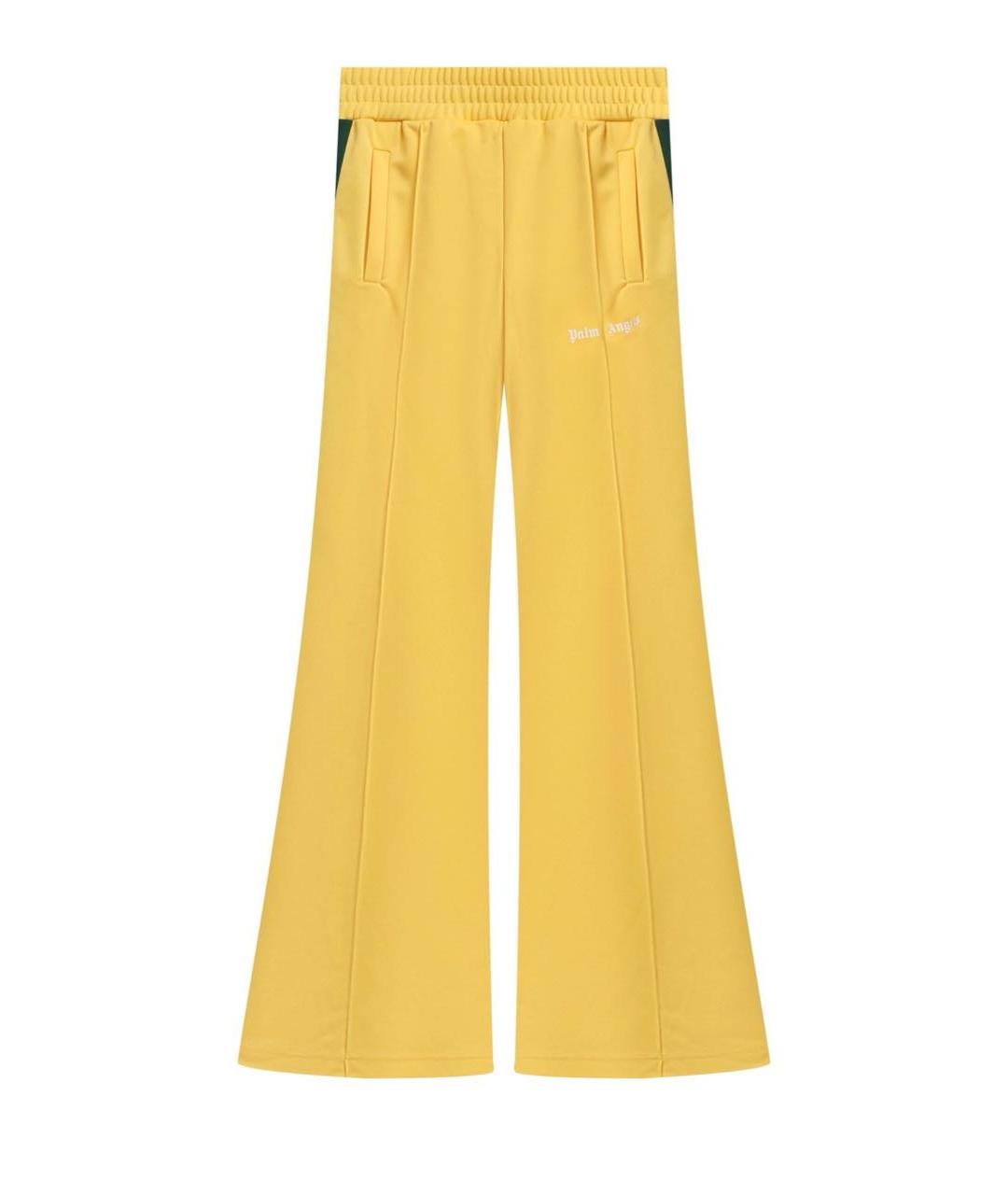 PALM ANGELS Желтые полиэстеровые спортивные брюки и шорты, фото 5