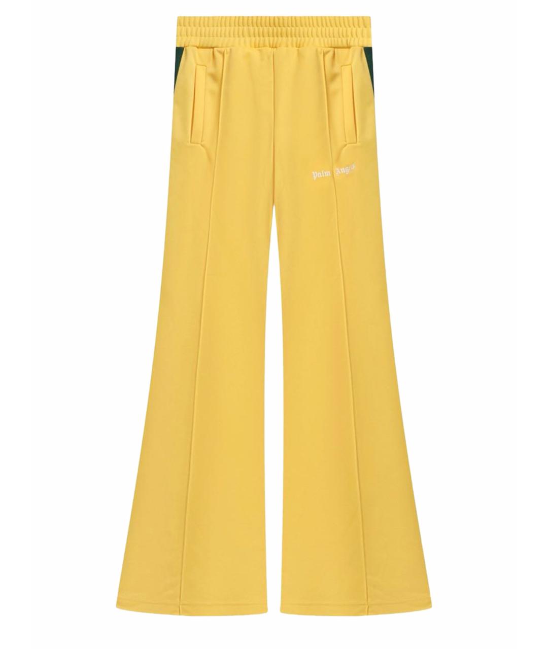 PALM ANGELS Желтые полиэстеровые спортивные брюки и шорты, фото 1