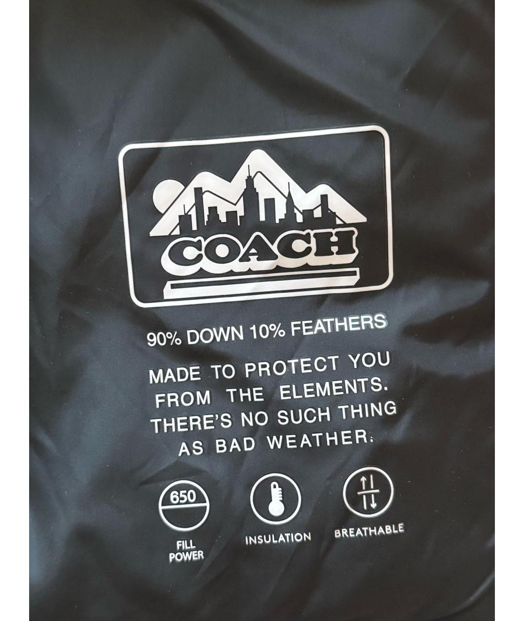 COACH Коричневый полиэстеровый жилет, фото 6