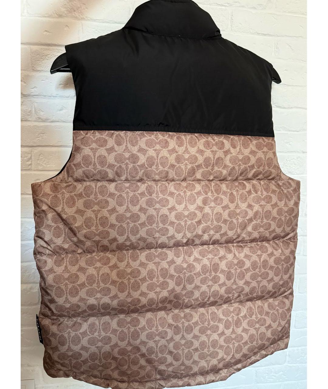 COACH Коричневый полиэстеровый жилет, фото 2