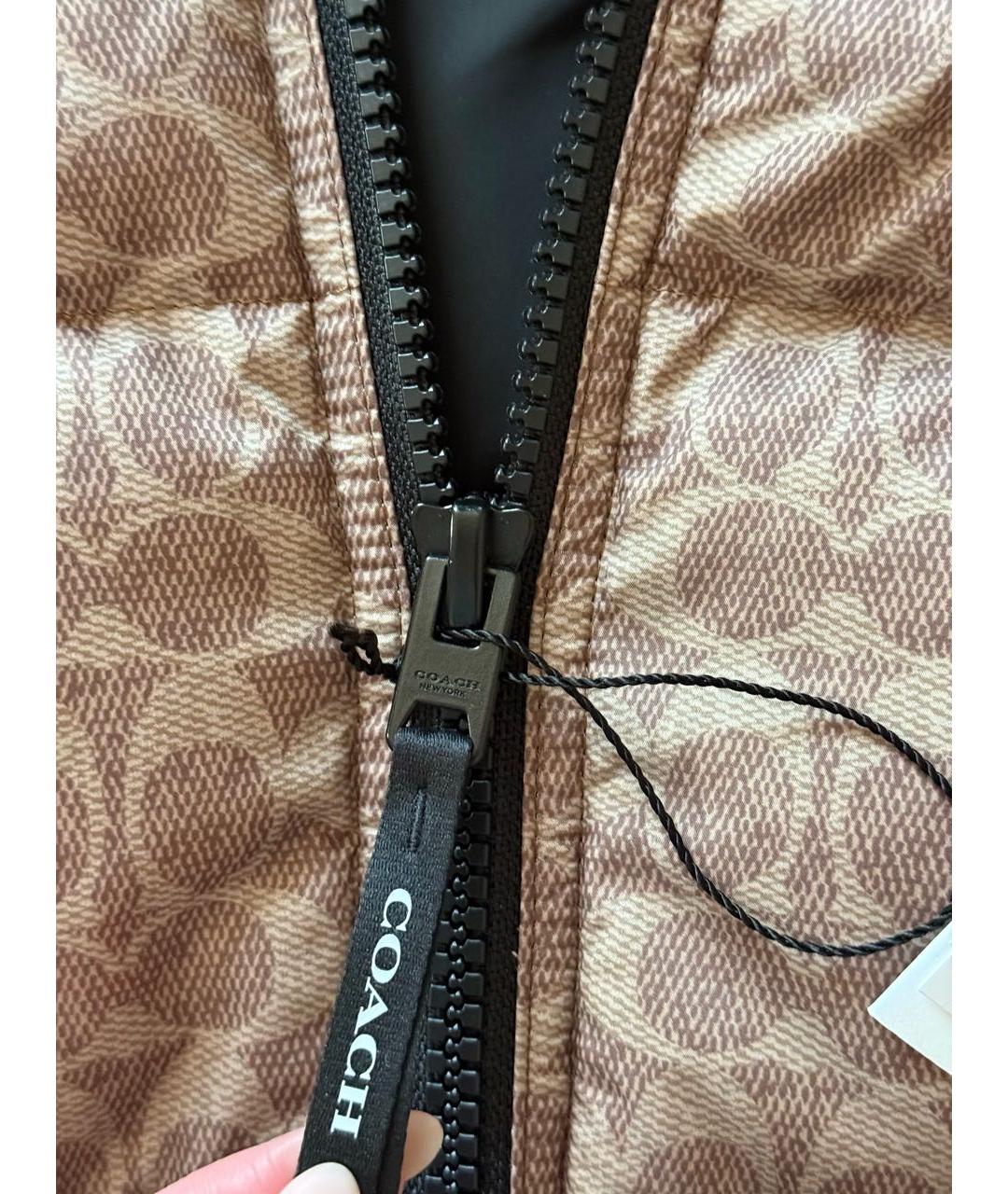 COACH Коричневый полиэстеровый жилет, фото 3