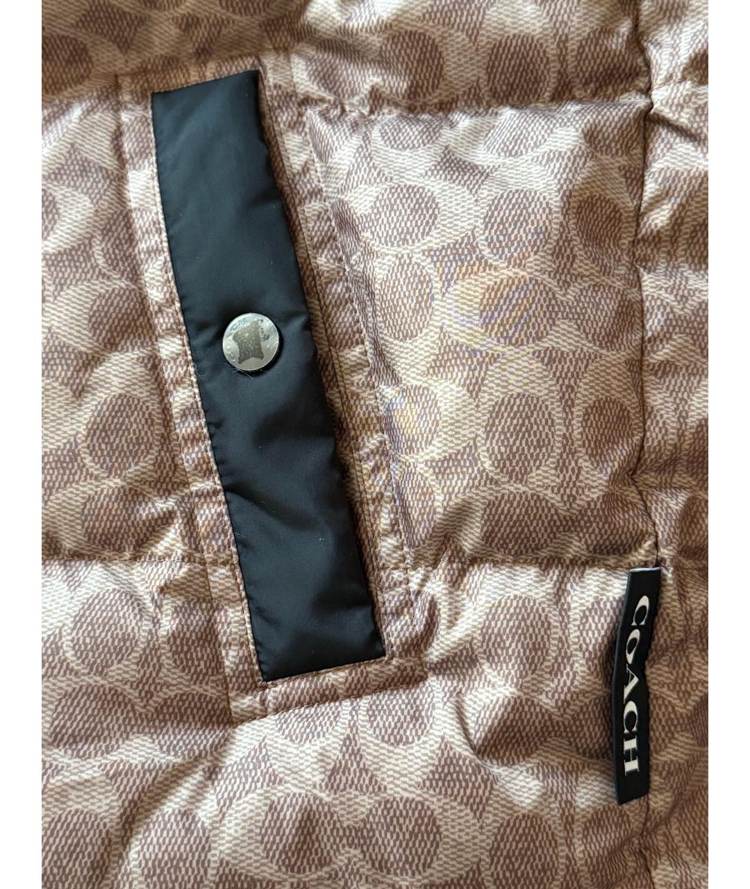 COACH Коричневый полиэстеровый жилет, фото 4