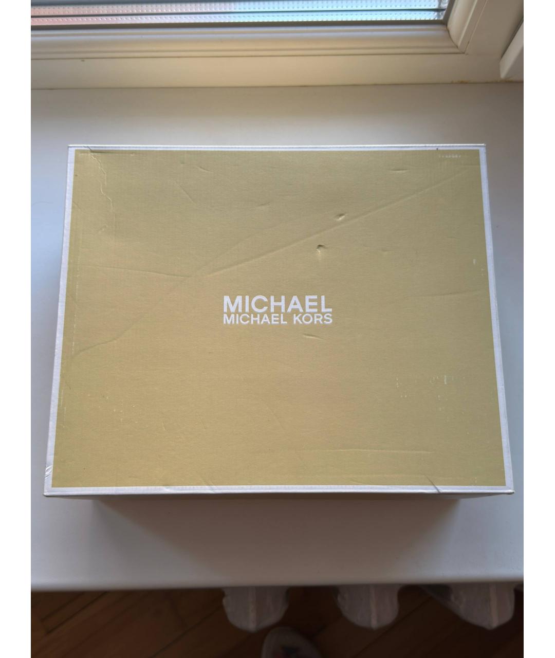 MICHAEL KORS Розовые кожаные кеды, фото 7