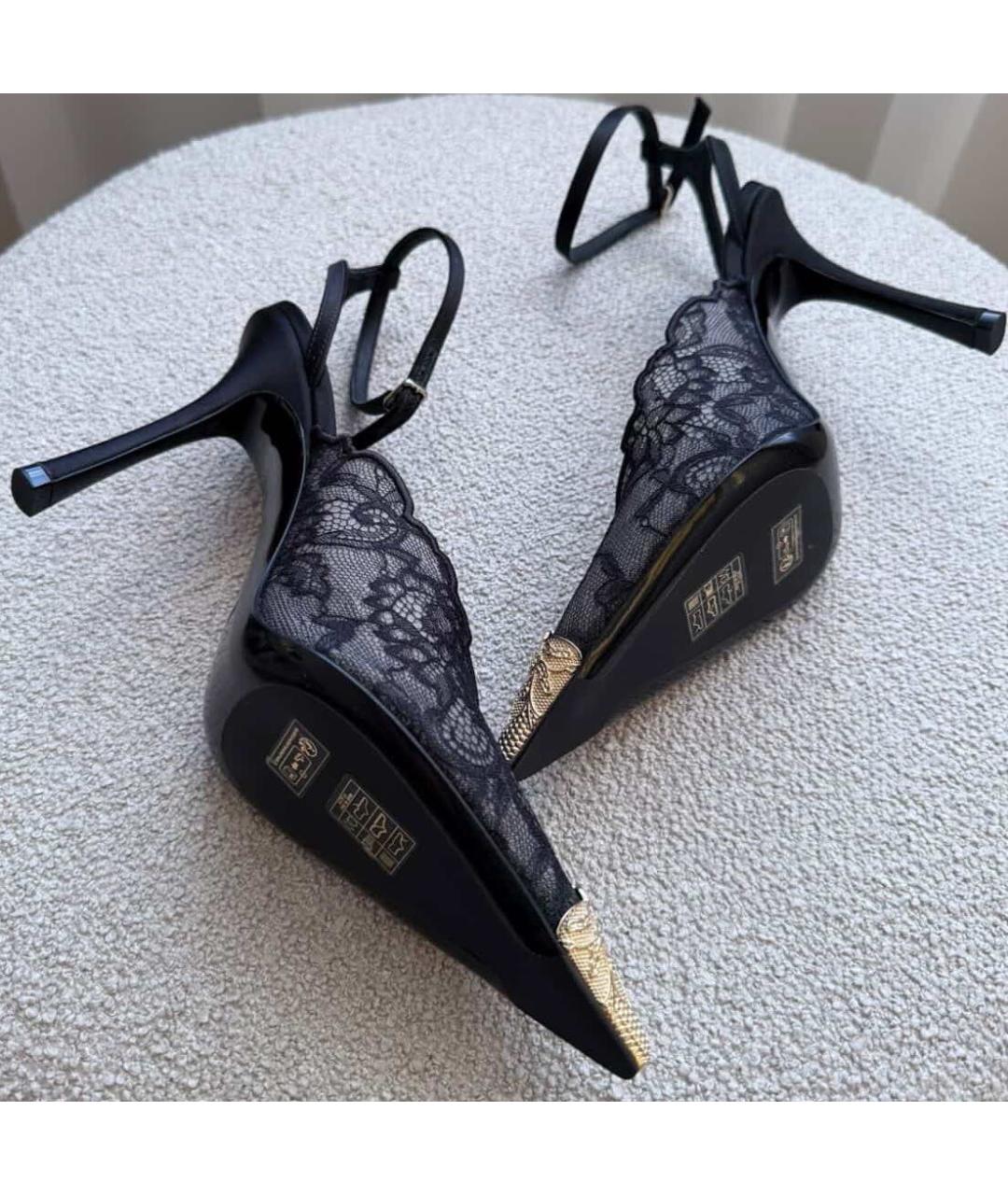 JIMMY CHOO Черные текстильные туфли, фото 4