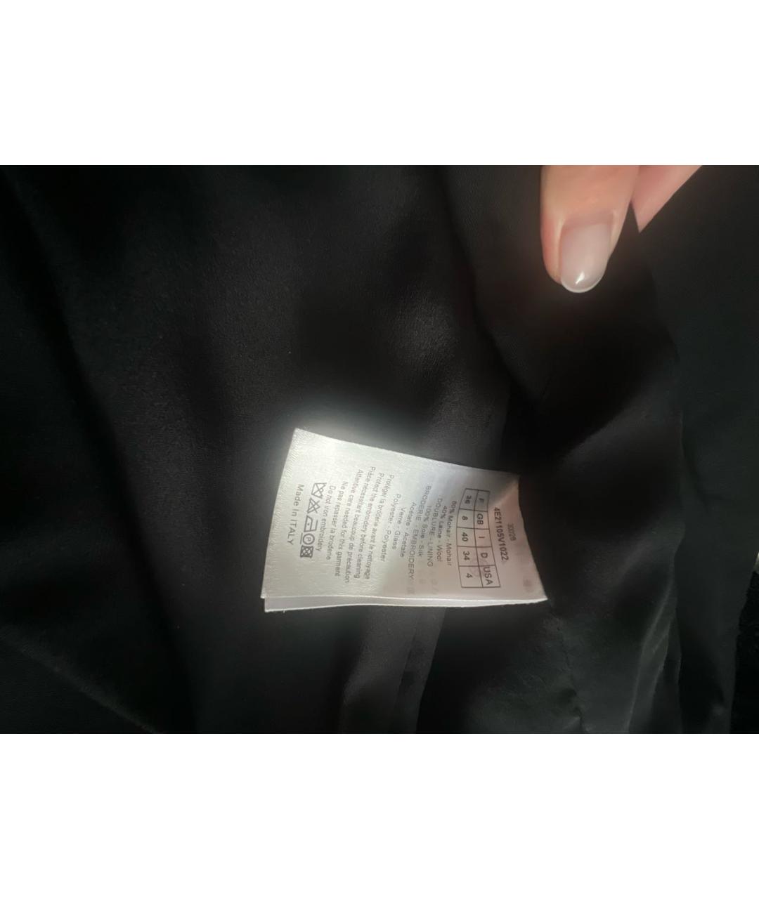 CHRISTIAN DIOR Черное шерстяное платье, фото 6