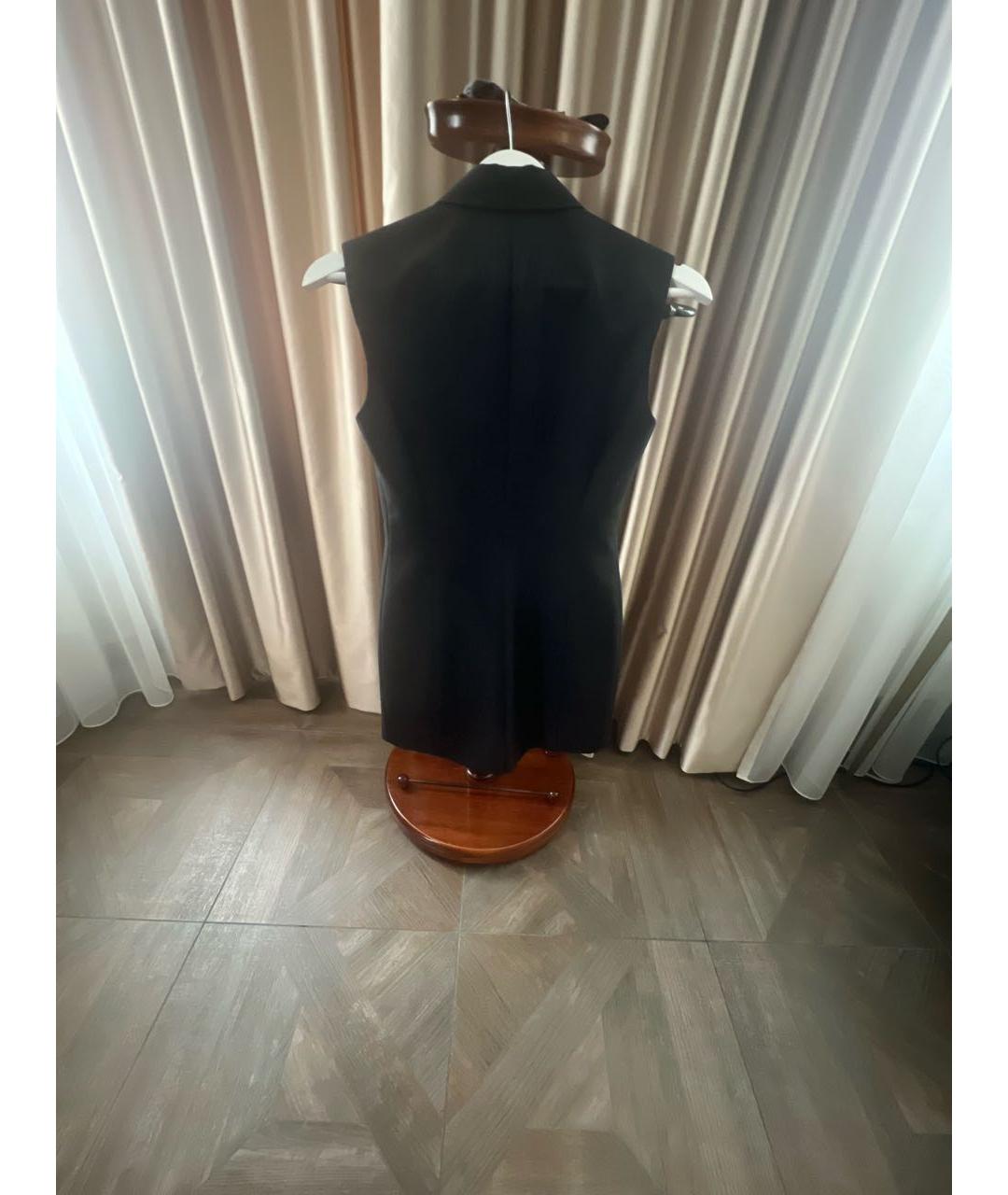 CHRISTIAN DIOR Черное шерстяное платье, фото 2