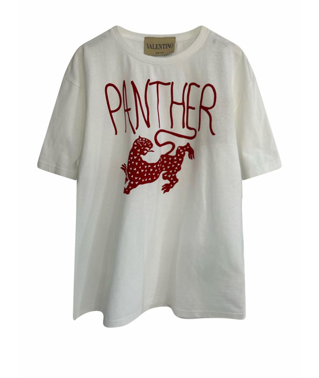 VALENTINO Белая хлопковая футболка, фото 1