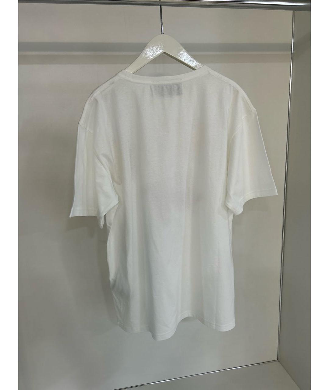 VALENTINO Белая хлопковая футболка, фото 2