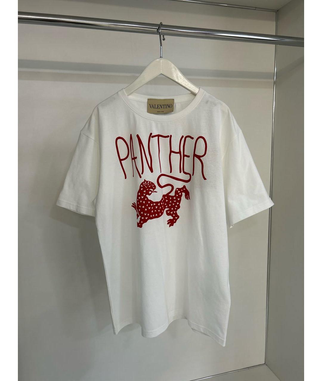 VALENTINO Белая хлопковая футболка, фото 8