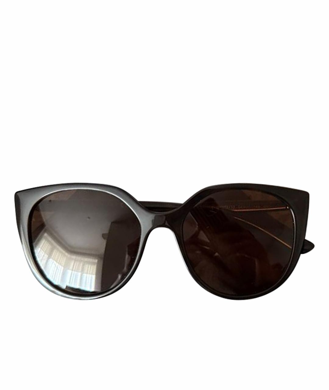DOLCE&GABBANA Коричневые пластиковые солнцезащитные очки, фото 1
