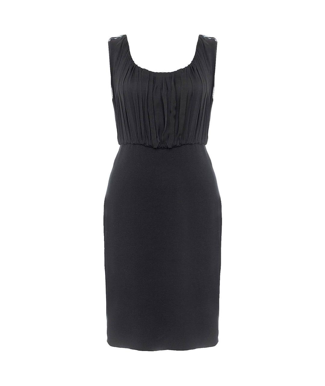 FENDI Черное шелковое коктейльное платье, фото 9