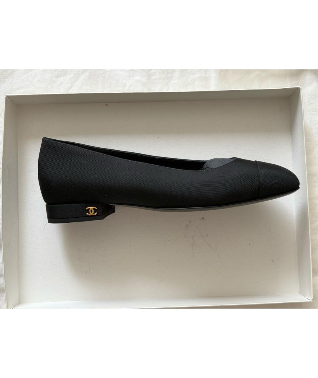 CHANEL Черные балетки, фото 7