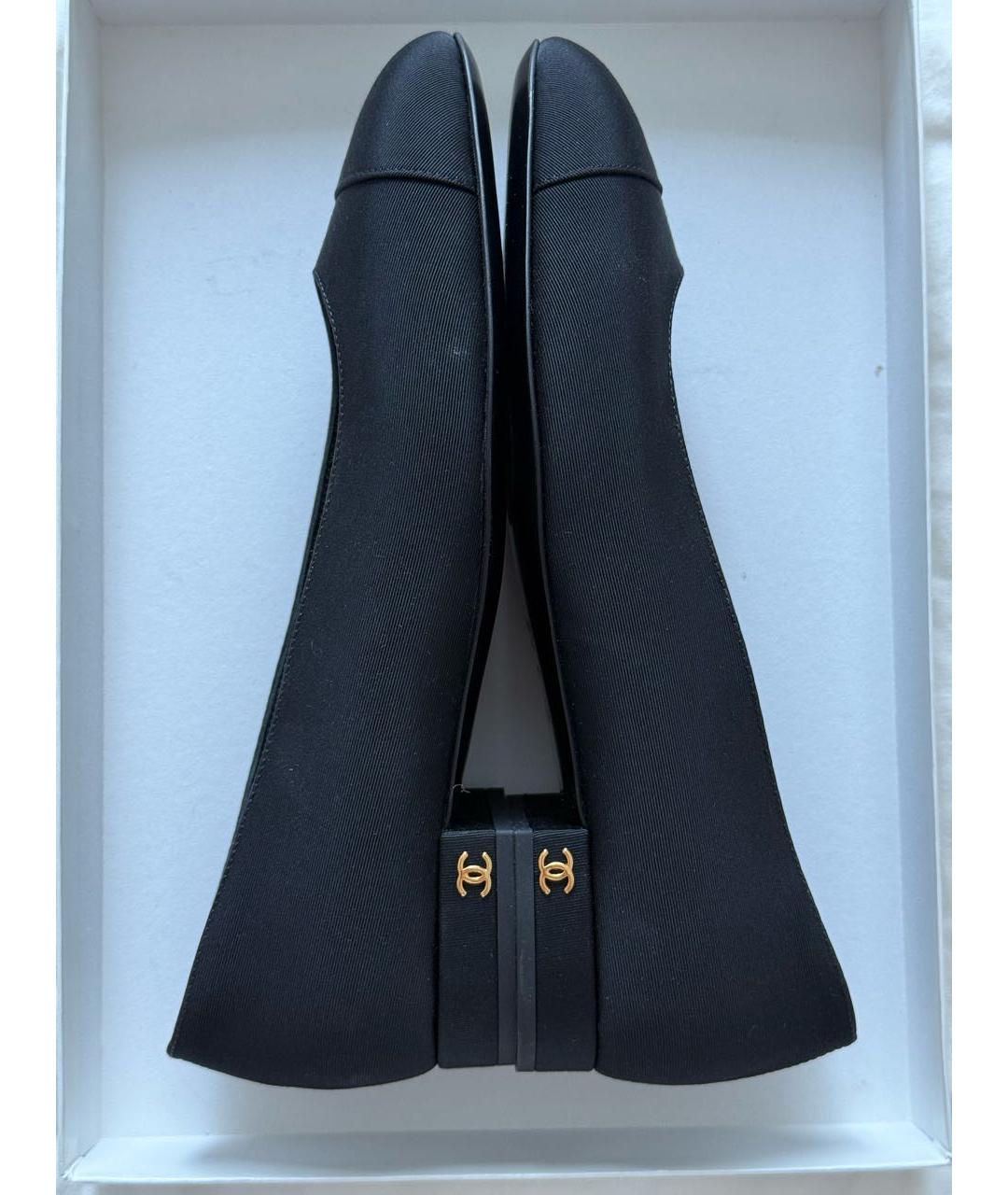 CHANEL Черные балетки, фото 4