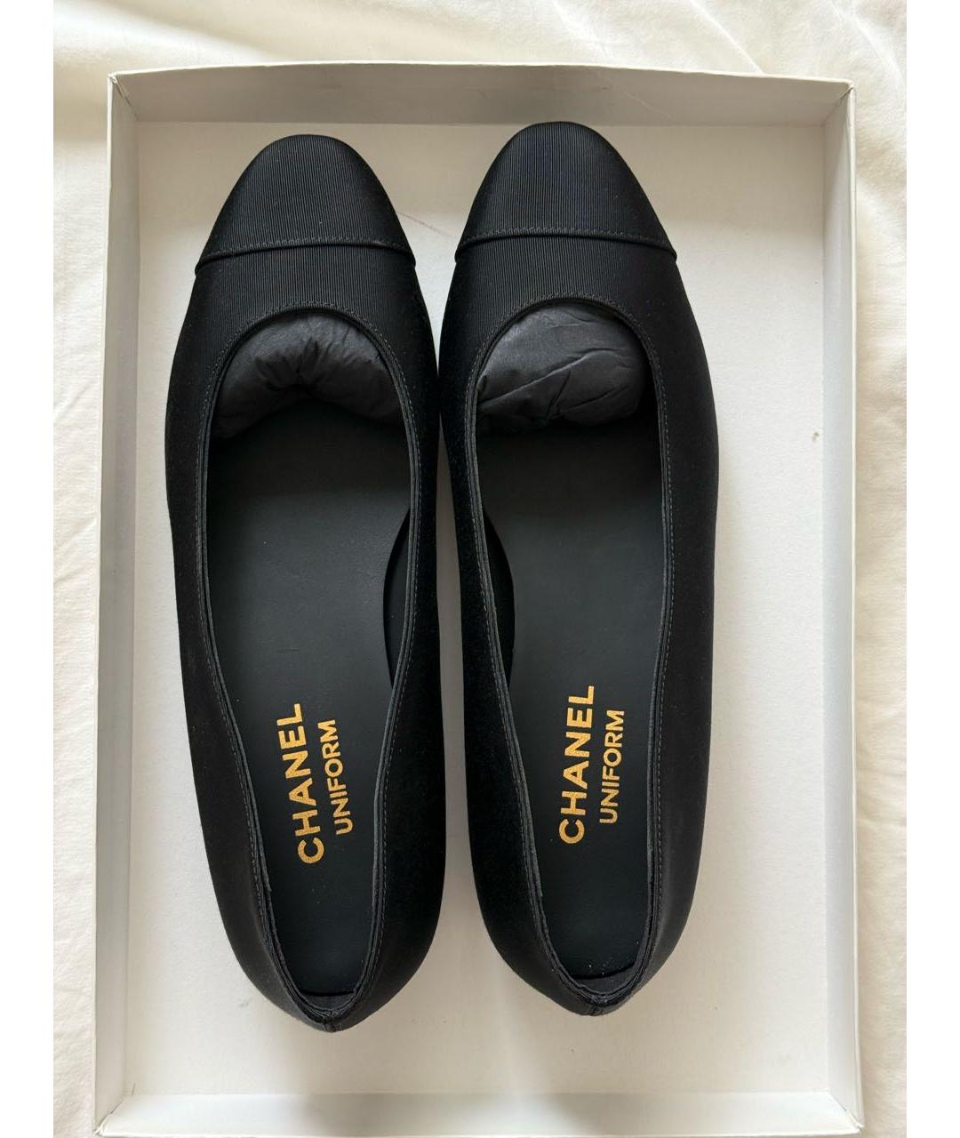 CHANEL Черные балетки, фото 3