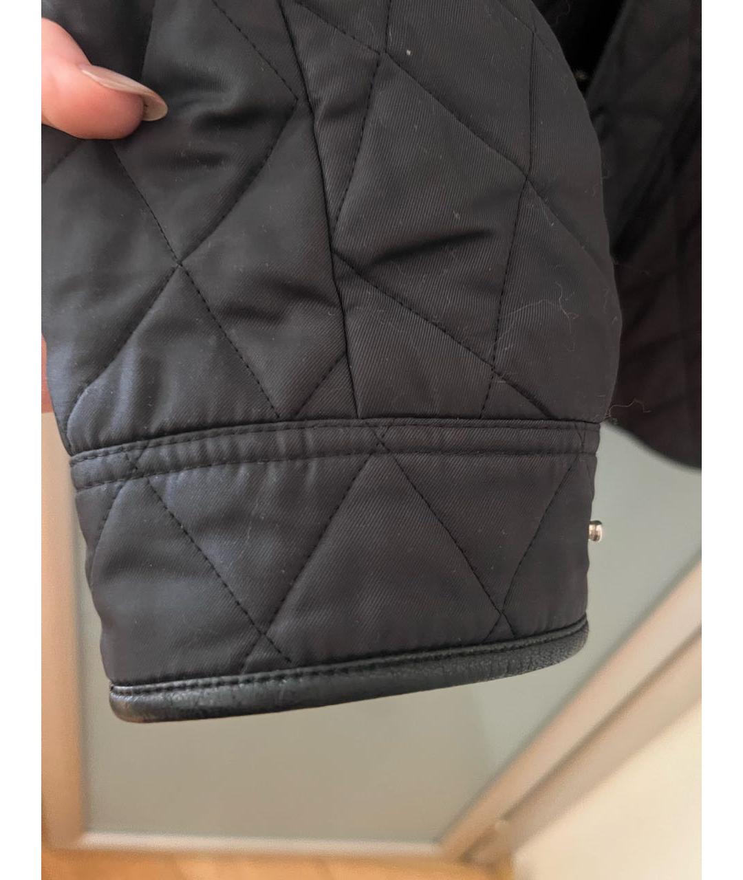 BURBERRY Синее шелковое пальто, фото 4