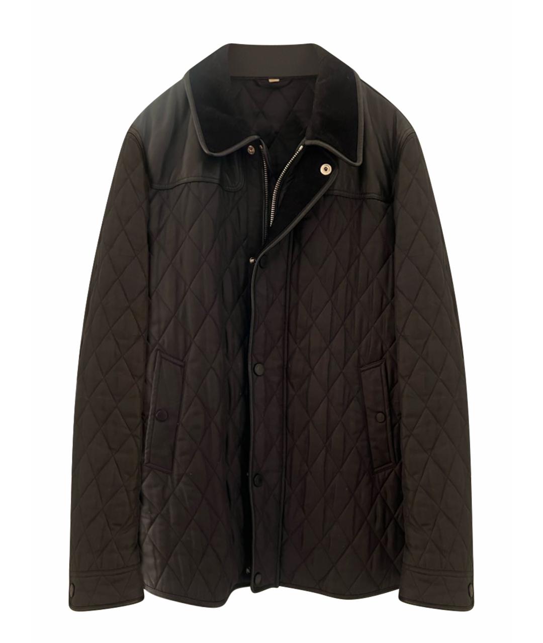 BURBERRY Синее шелковое пальто, фото 1