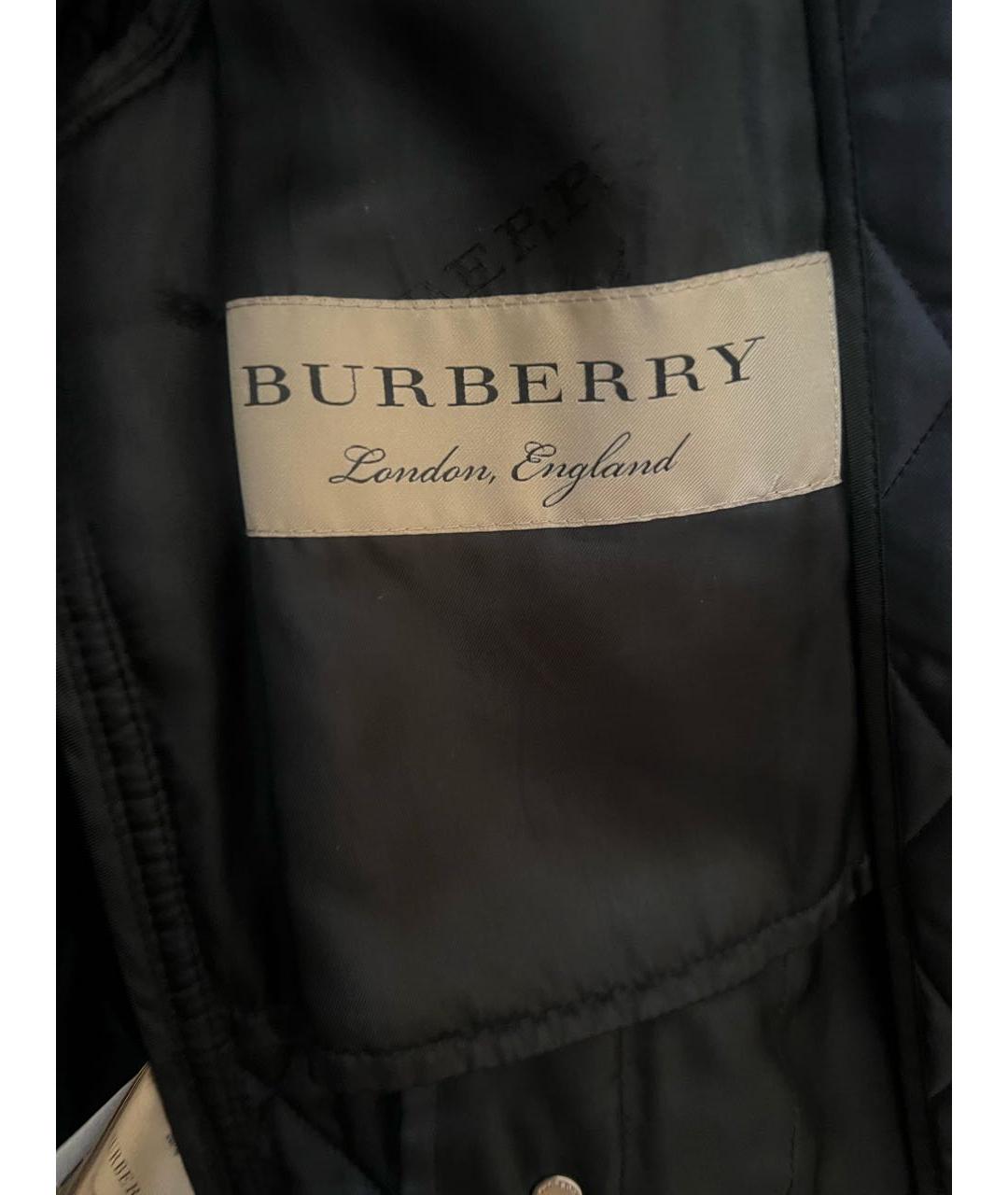 BURBERRY Синее шелковое пальто, фото 3