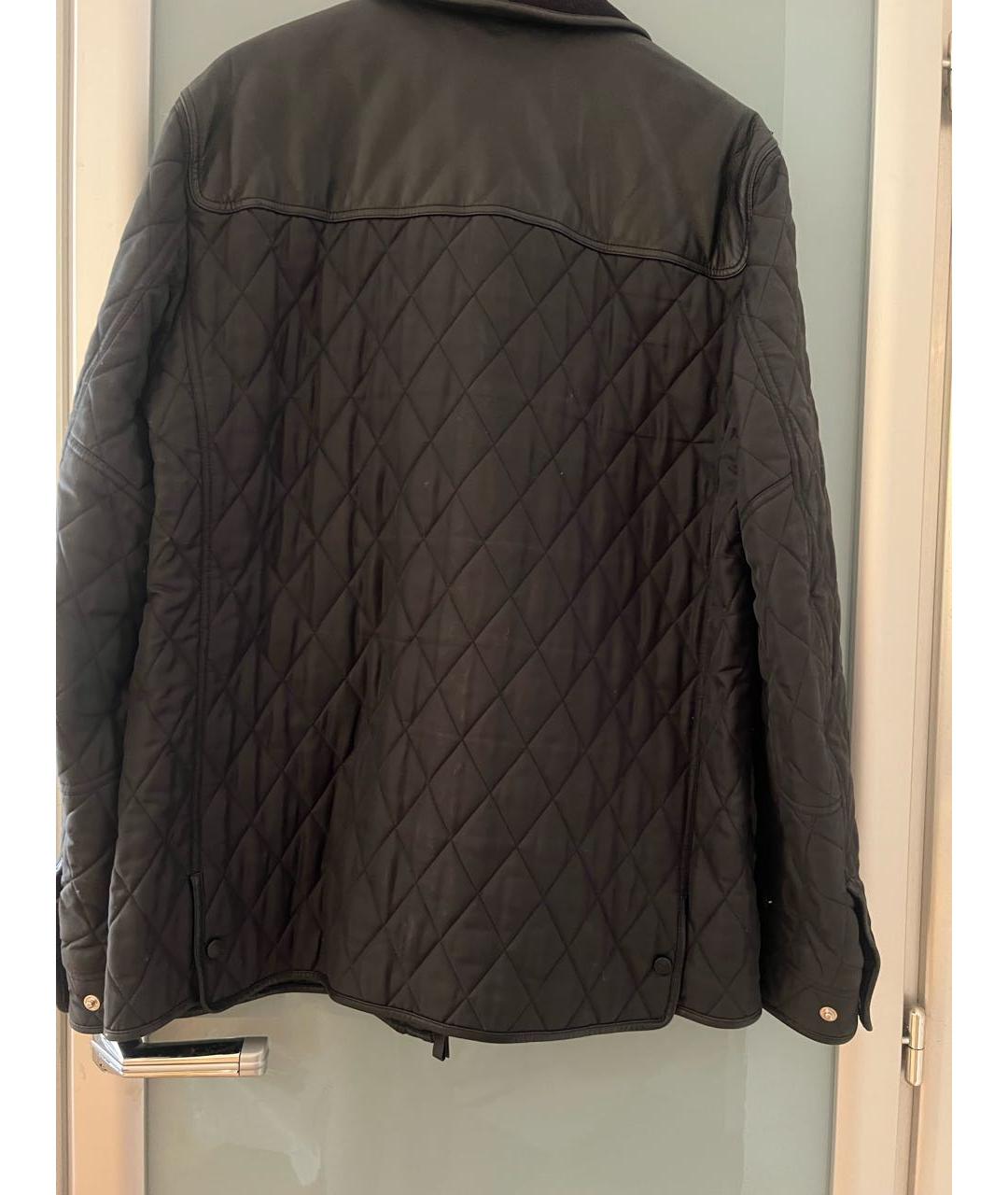 BURBERRY Синее шелковое пальто, фото 2