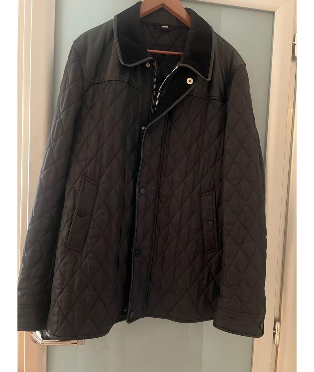 BURBERRY Синее шелковое пальто, фото 6