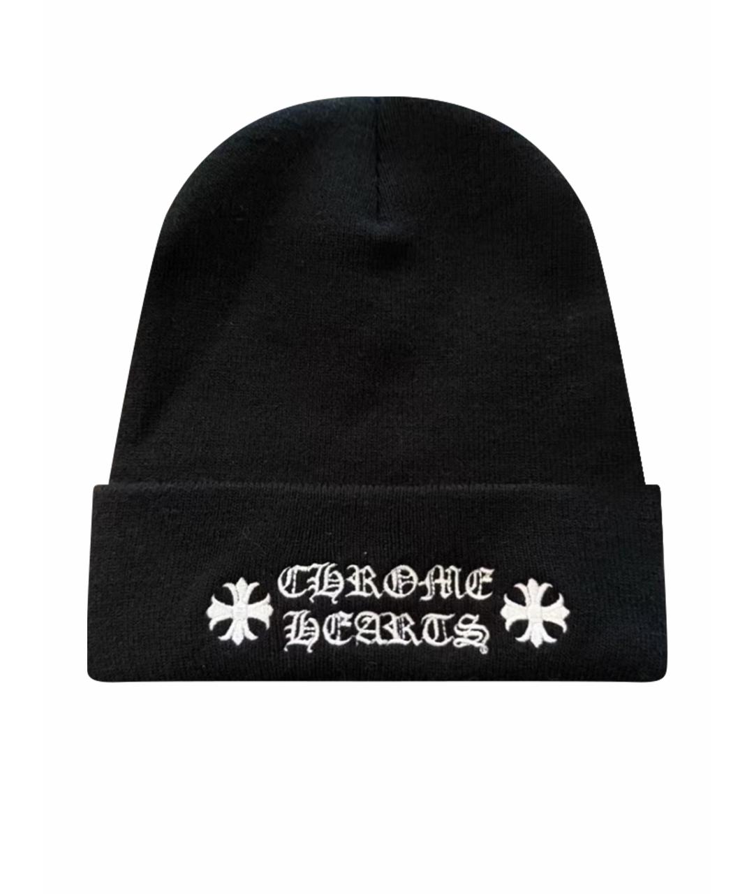 CHROME HEARTS Черная шапка, фото 1
