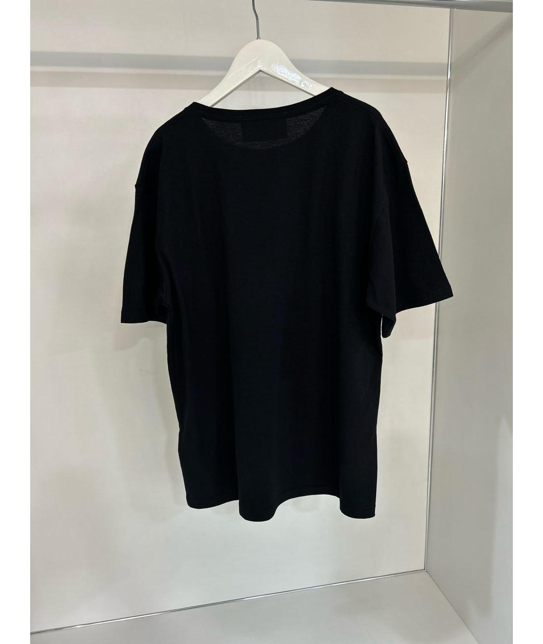 VALENTINO Черная хлопковая футболка, фото 2