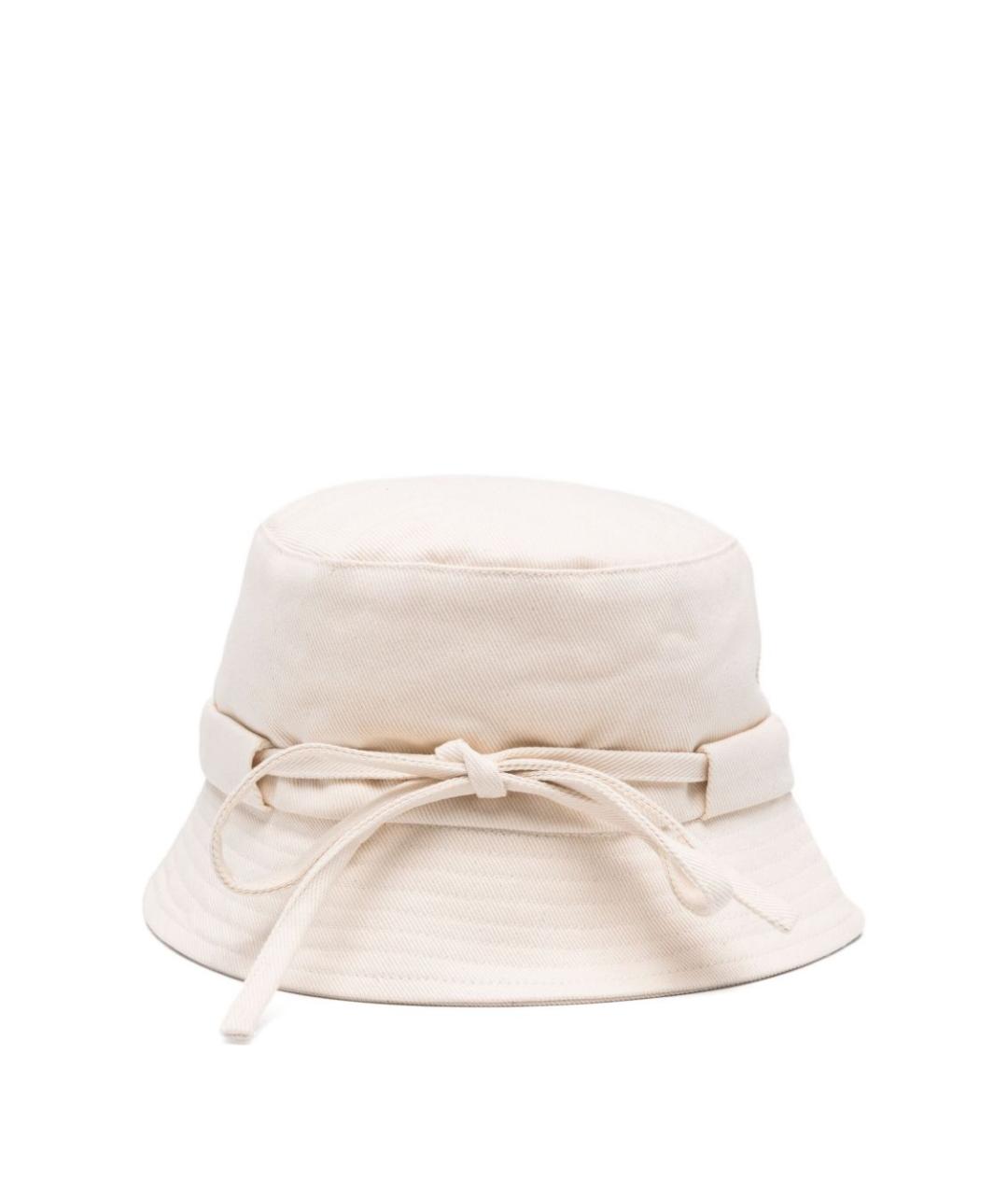JACQUEMUS Бежевая хлопковая шляпа, фото 2