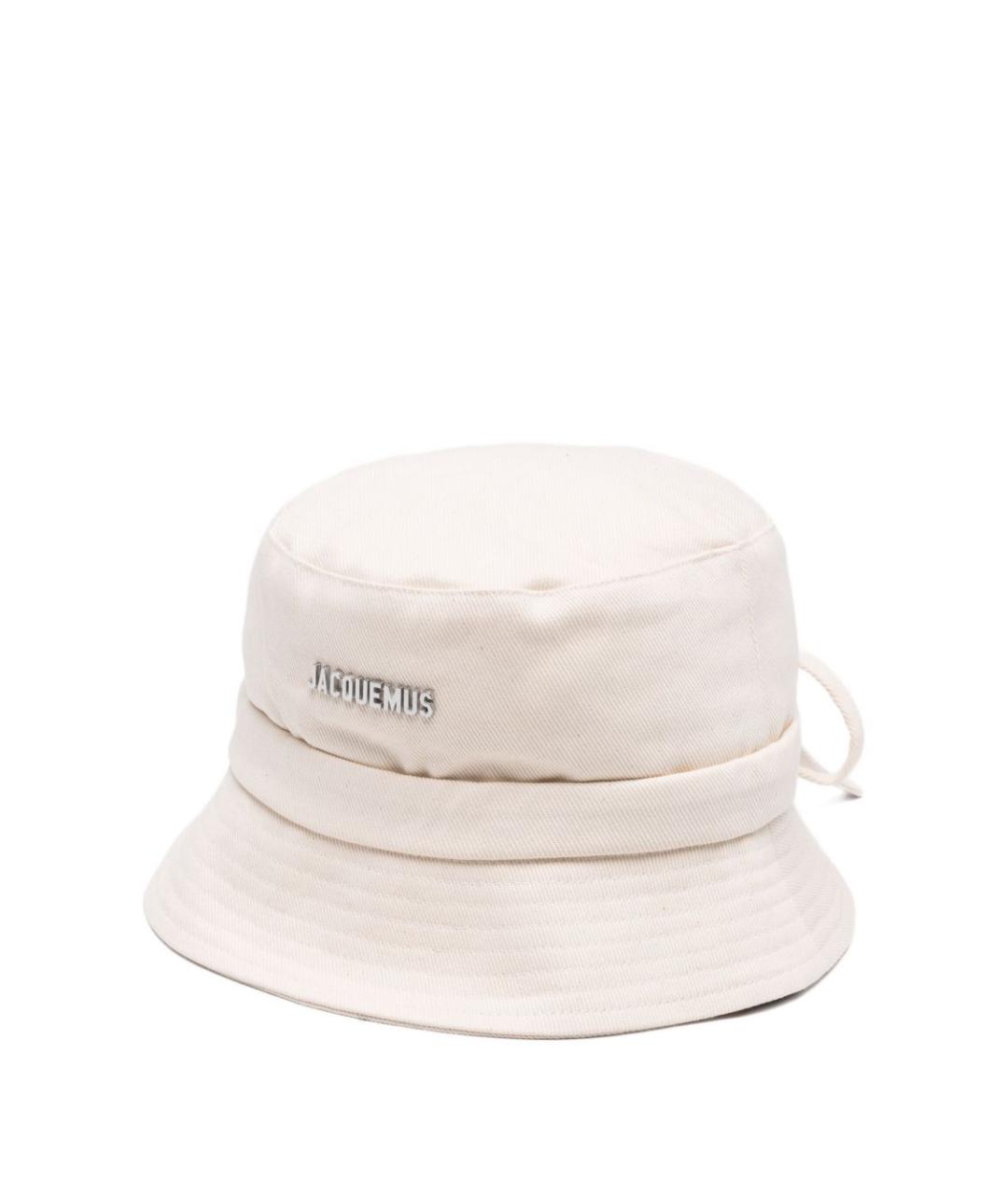 JACQUEMUS Бежевая хлопковая шляпа, фото 1