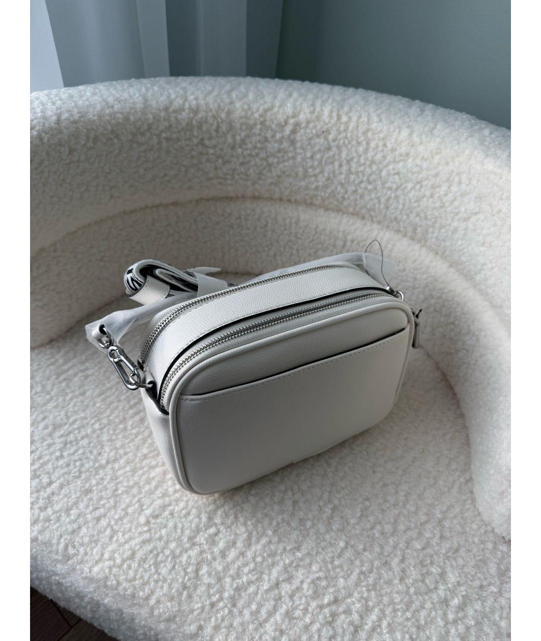 KARL LAGERFELD Белая сумка через плечо из искусственной кожи, фото 7