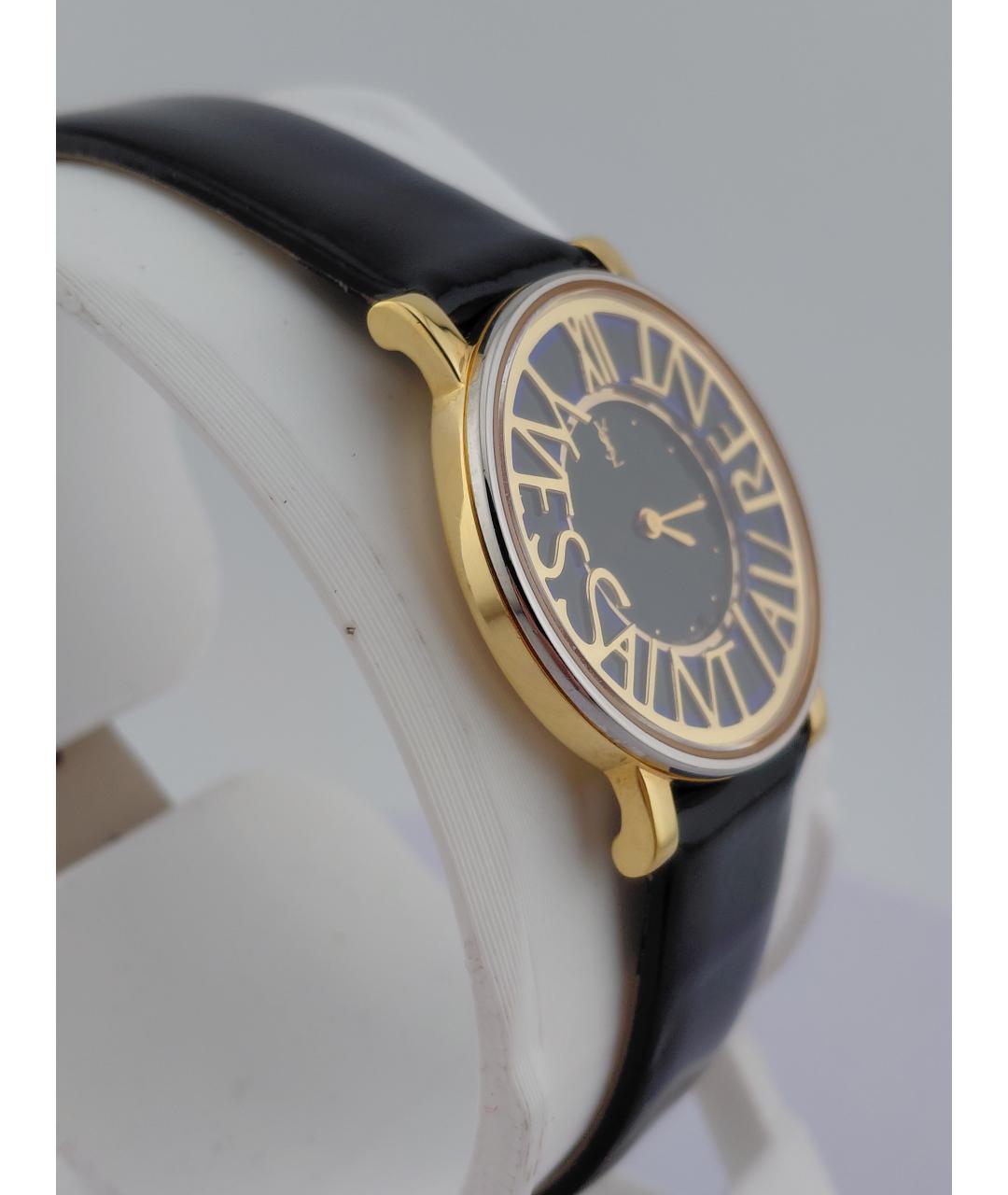 SAINT LAURENT Золотые позолоченные часы, фото 2