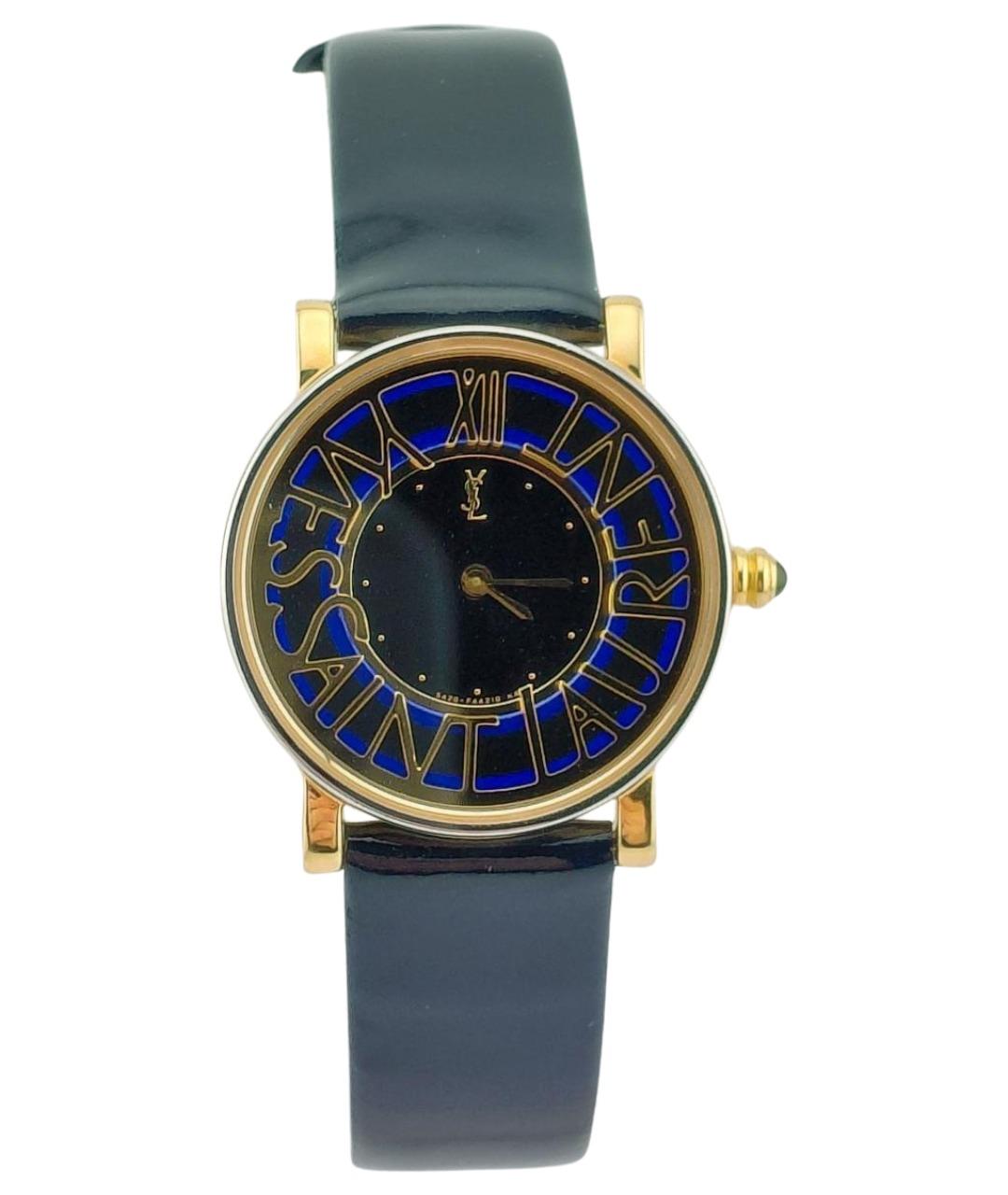 SAINT LAURENT Золотые позолоченные часы, фото 1