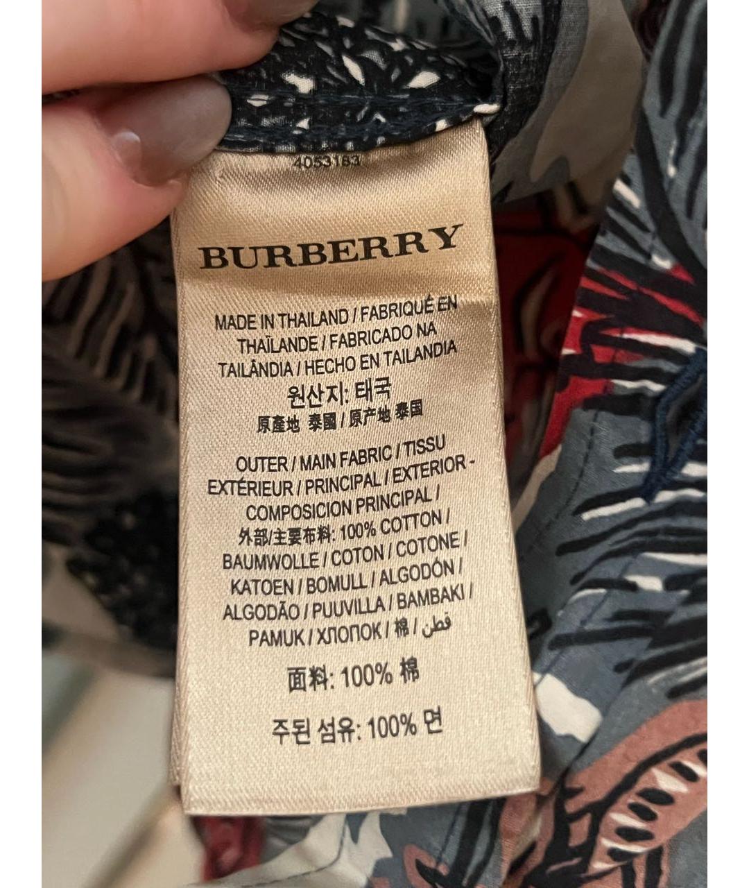 BURBERRY Хлопковая кэжуал рубашка, фото 5